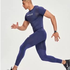 NEW OMG Men ACTIVE Tee In BLUE.